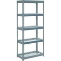 Global Equipment Extra Heavy Duty Shelving 36"W x 12"D x 72"H With 5 Shelves, Wire Deck, Gry 717240
